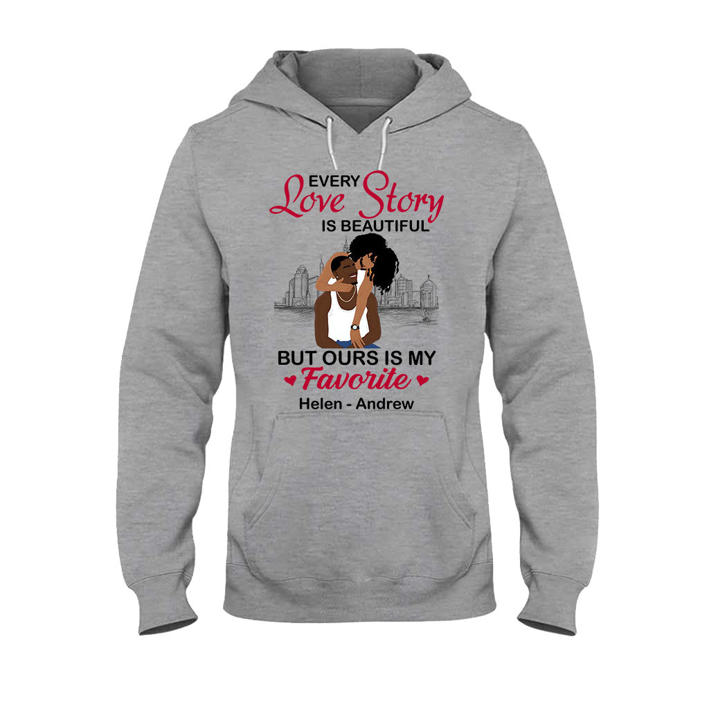 Unsere Geschichte ist meine Lieblingsgeschichte – personalisiertes T-Shirt und Hoodie für Afroamerikaner