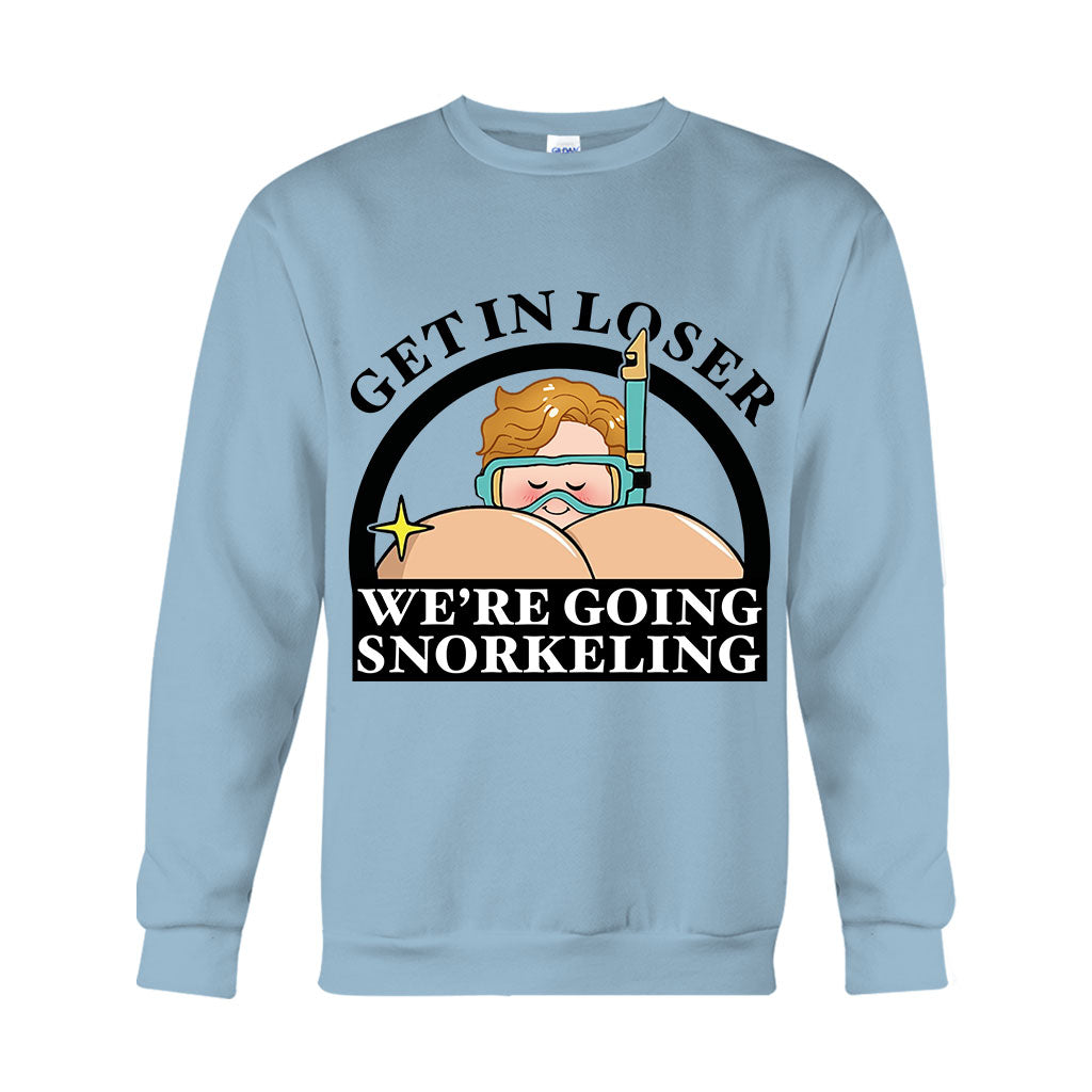 „Get In Loser“ – Lustiges Schnorchler-Shirt und personalisierter Tauch-Hoodie