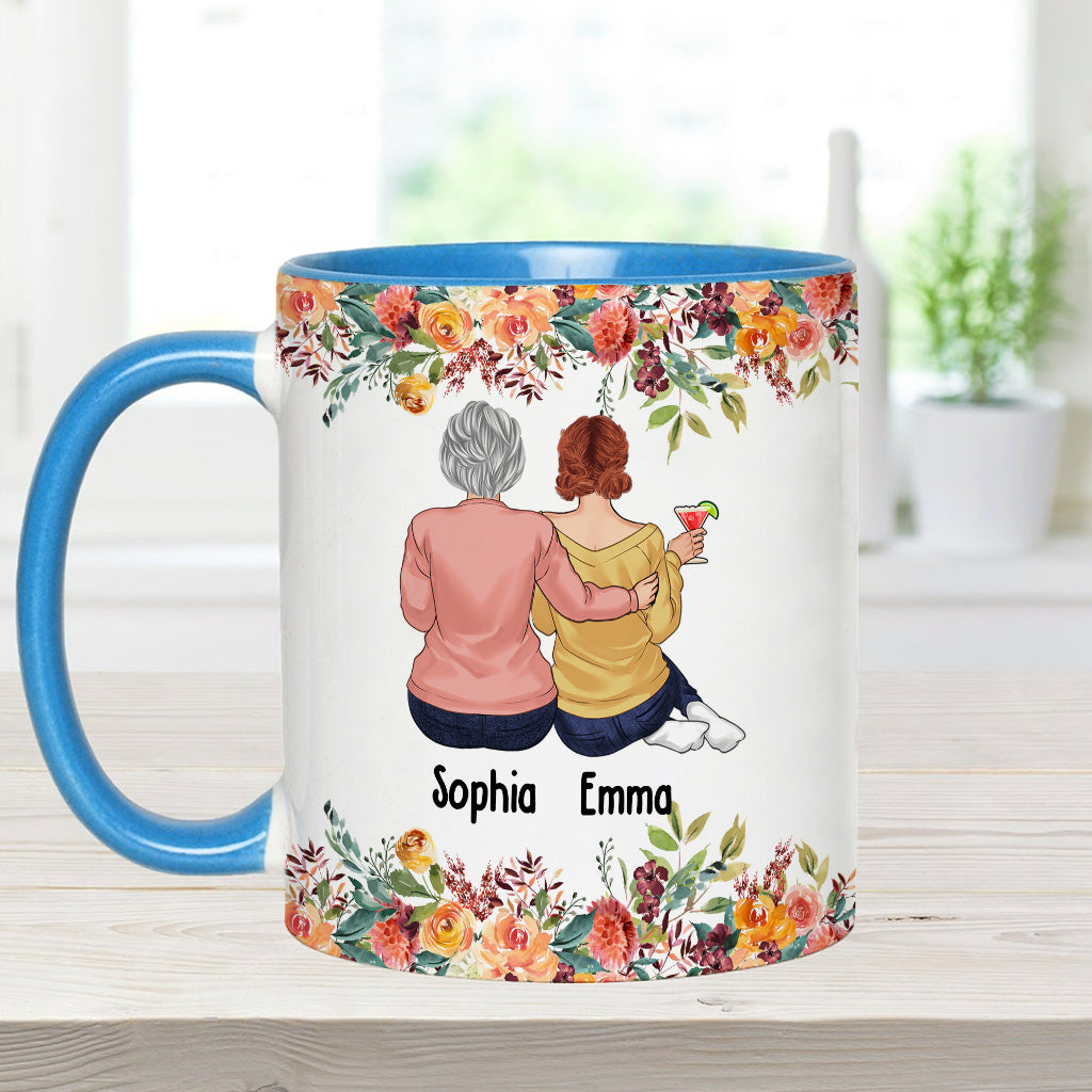 Mother And Daughters - Personalized Mother Accent Mug