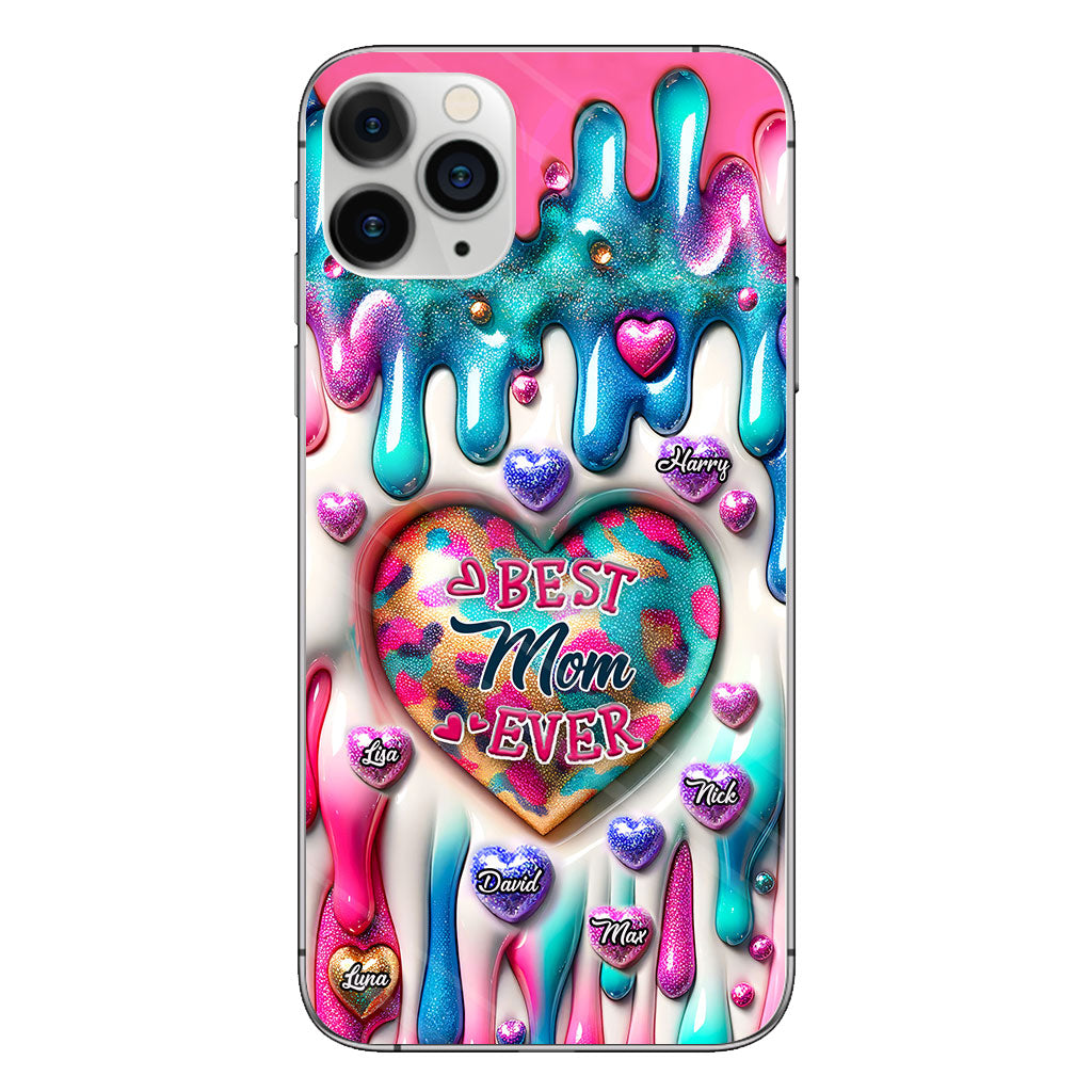Best Mom Grandma Ever - Personalized Mother Clear Phone Case