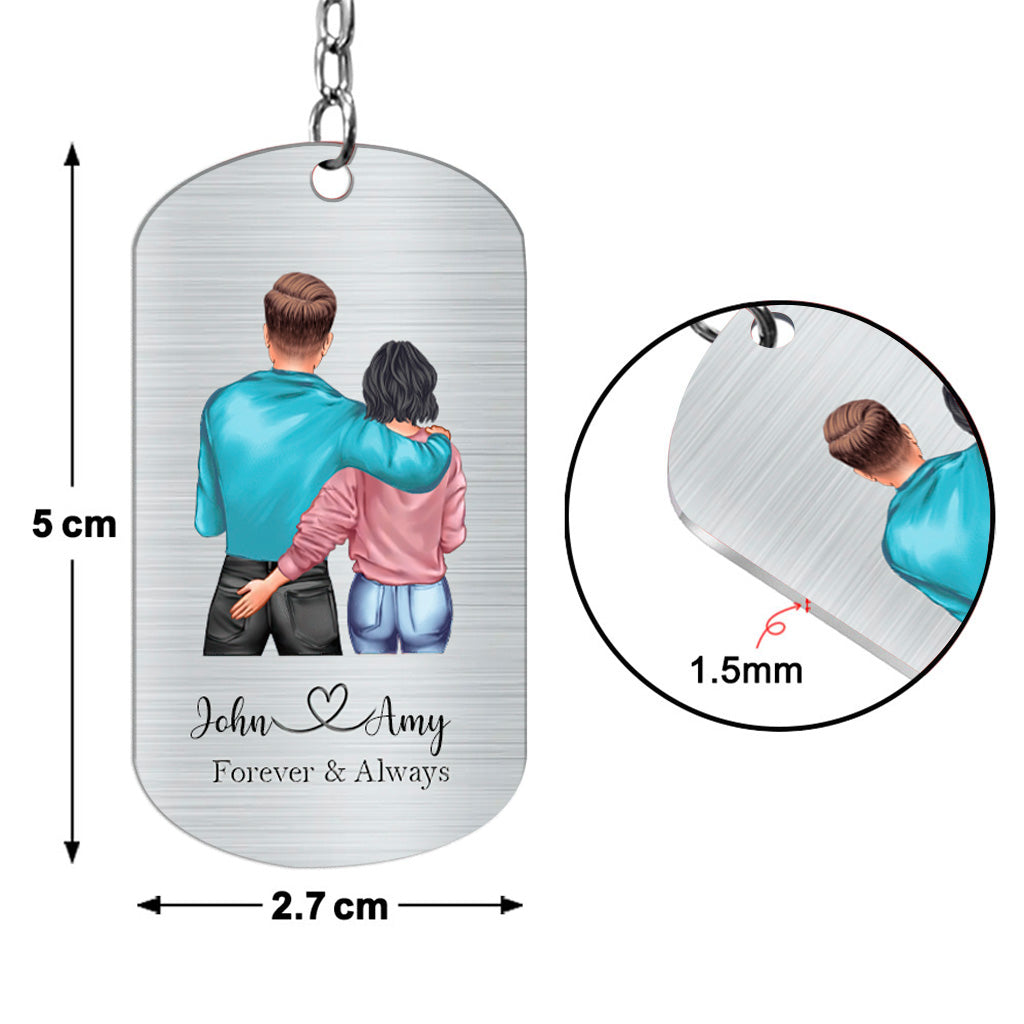 In Case I Don't Say It Enough - Personalized Couple Stainless Steel Keychain