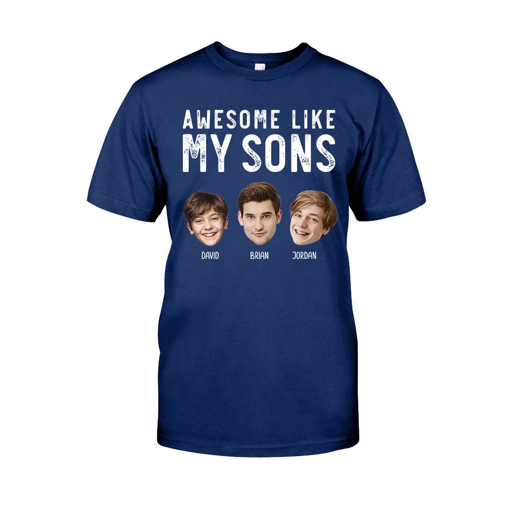 Awesome Like My Children - Personalized Father T-shirt And Hoodie