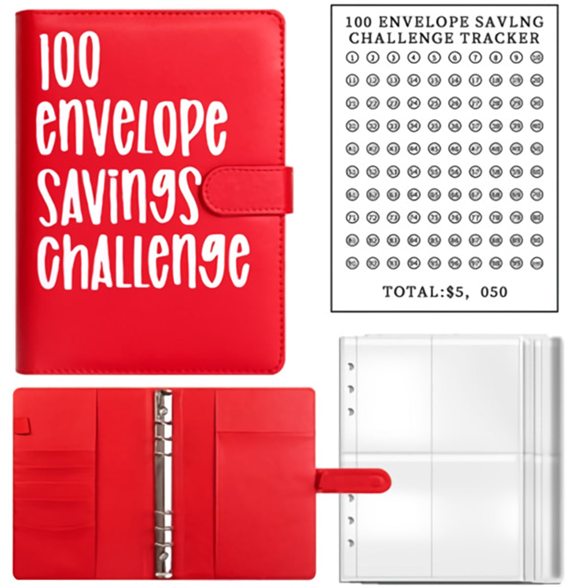 Carnet d'épargne - Défi des 100 enveloppes