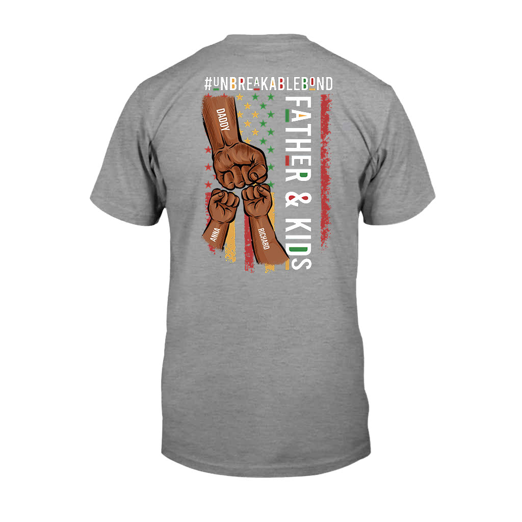 Père et fils, lien indéfectible - T-shirt et sweat à capuche personnalisés afro-américains
