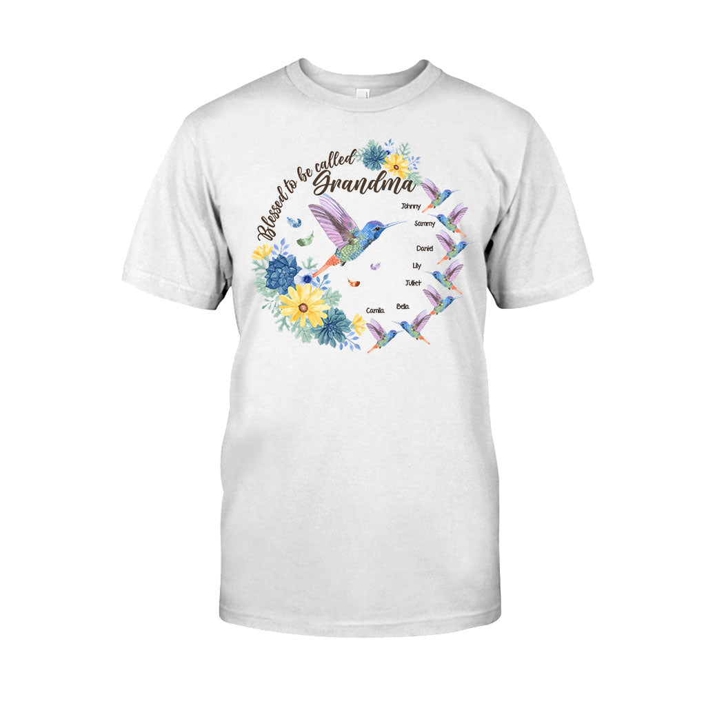 Gesegnet, Oma Nana Gigi genannt zu werden – Personalisiertes Oma-T-Shirt und Hoodie