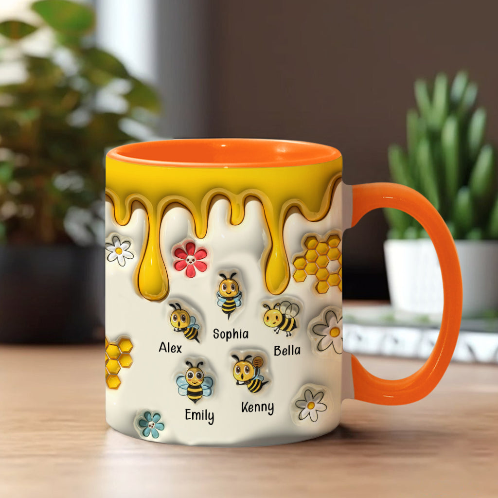 Les raisons de grand-mère d'être heureuse - Mug personnalisé pour grand-mère