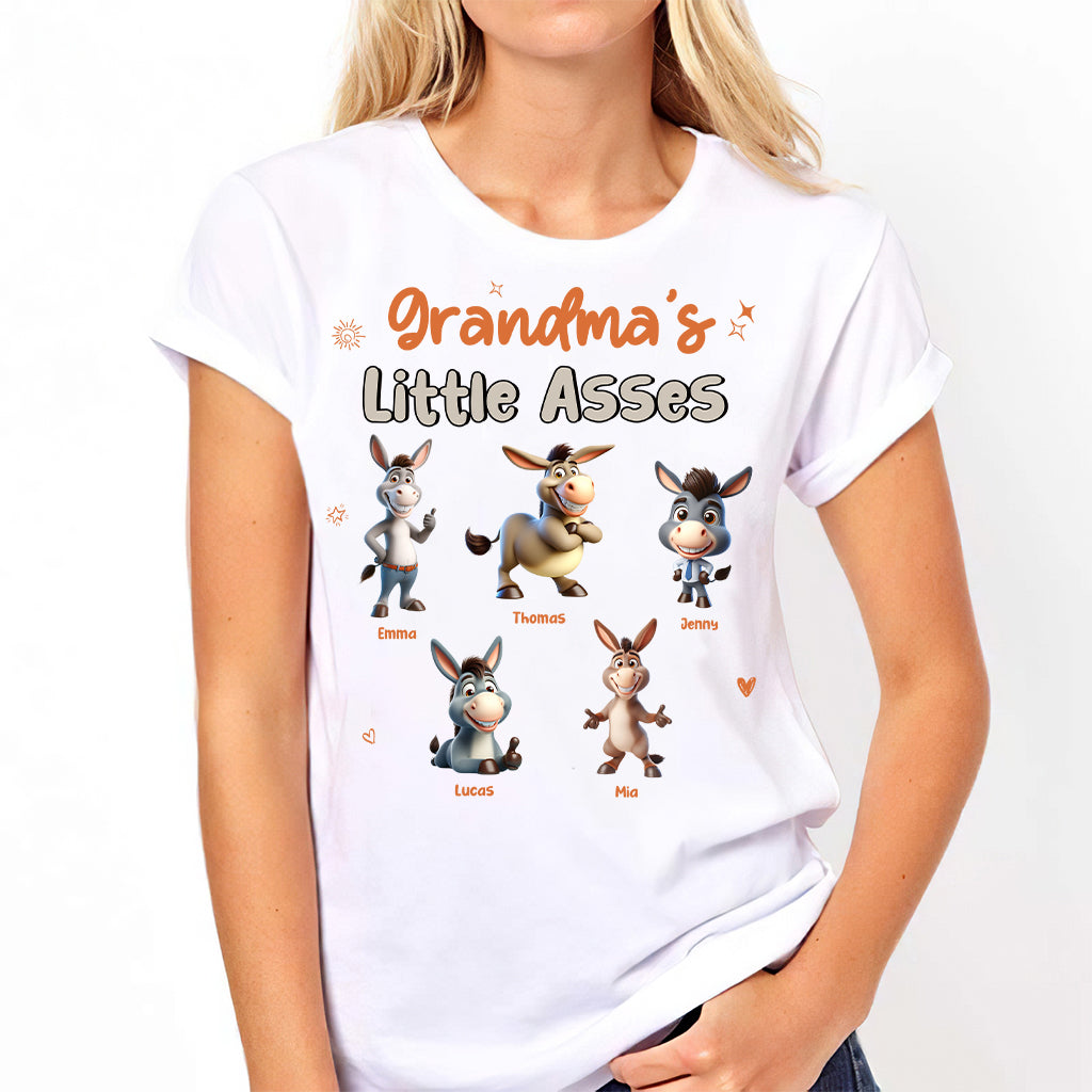 Grandma's Mom's Any Title Little Cuties - Personalized Grandma T-shirt And Hoodie