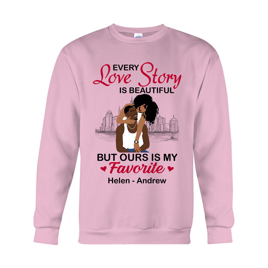 Unsere Geschichte ist meine Lieblingsgeschichte – personalisiertes T-Shirt und Hoodie für Afroamerikaner