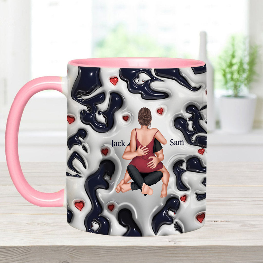 I Just Absolutely Entirely & Unconditionally F*cking Love Lou - Personalized Couple Accent Mug