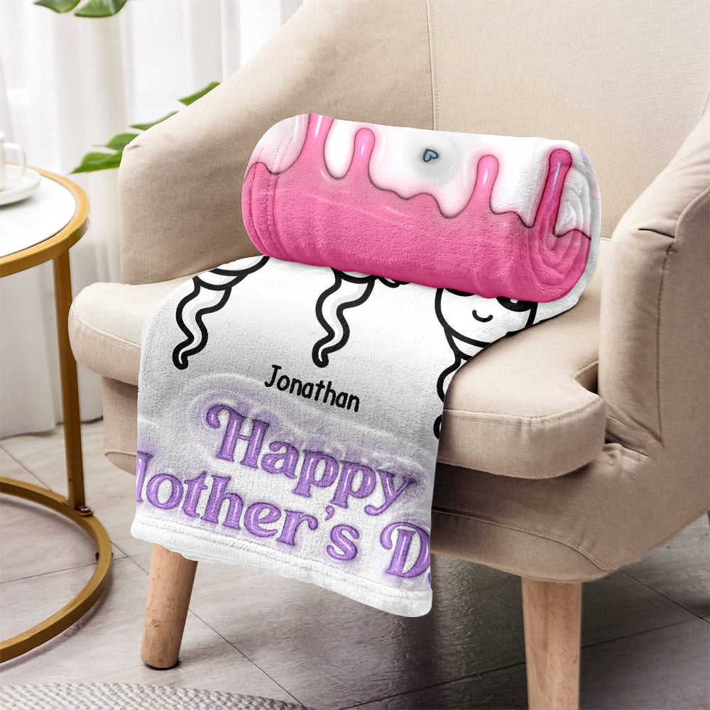 Thanks You Mom - Personalized Mother Blanket