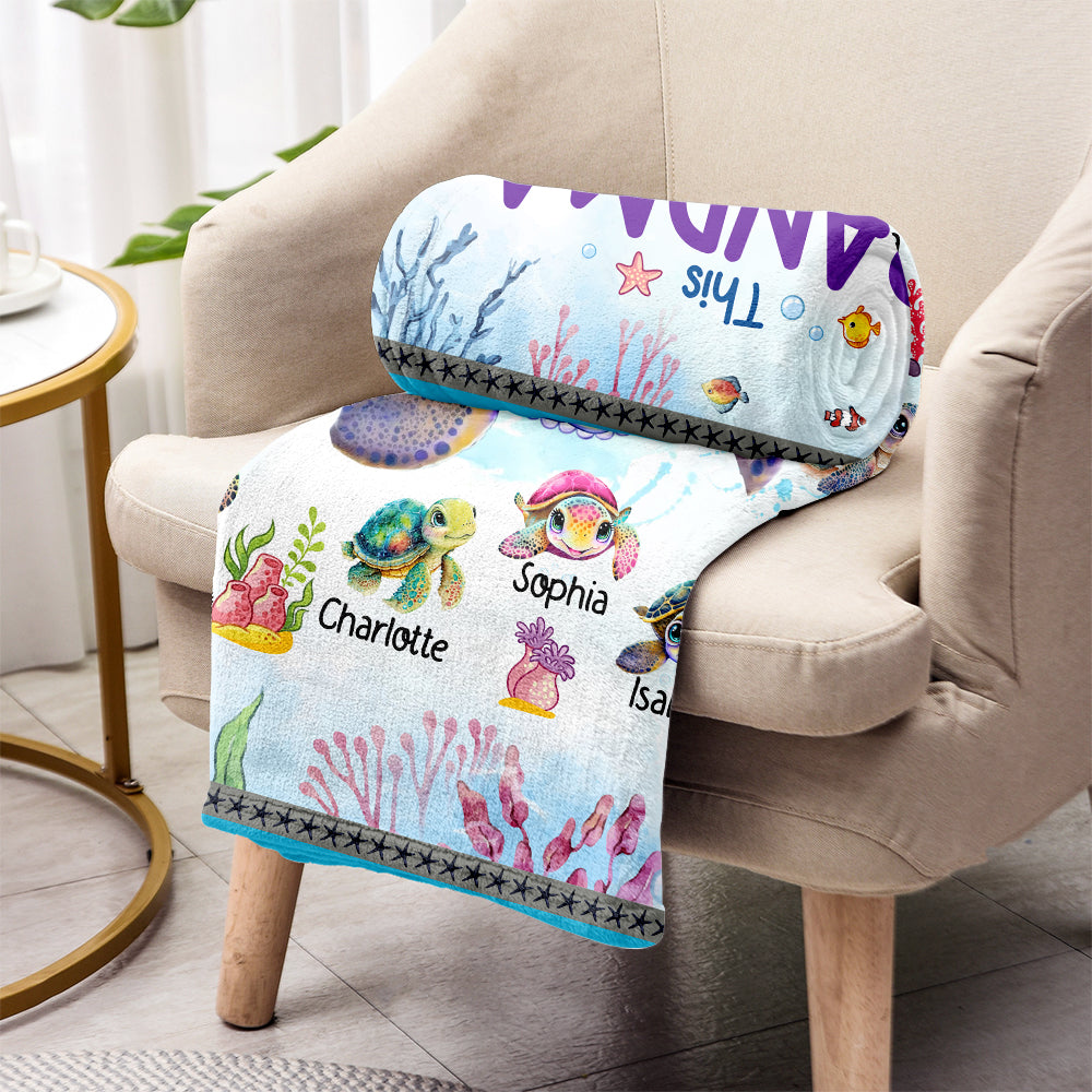 This Grandma Belongs To - Personalized Grandma Blanket