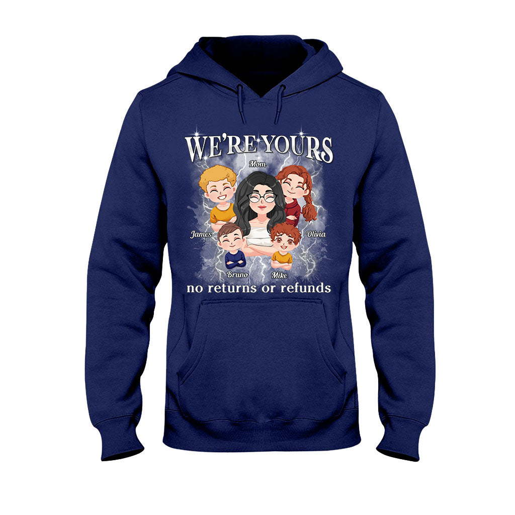 We're Yours No Returns Or Refunds Chibi Kids Bootleg Rap - Personalized Mother T-shirt And Hoodie