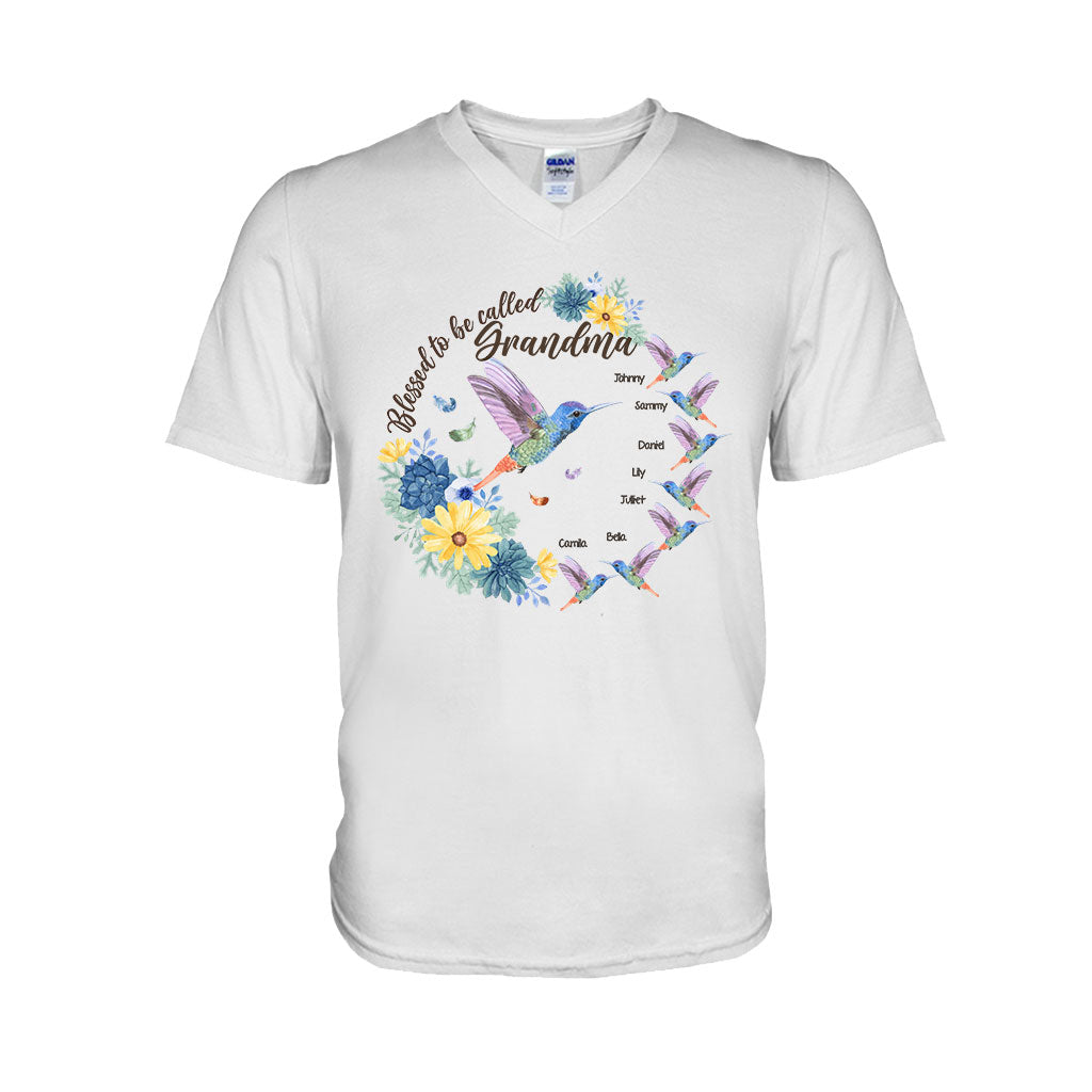 Gesegnet, Oma Nana Gigi genannt zu werden – Personalisiertes Oma-T-Shirt und Hoodie