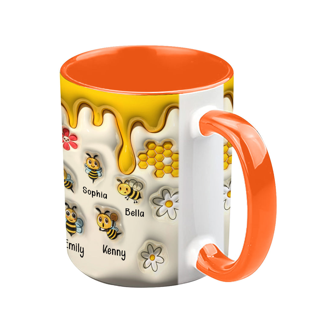Les raisons de grand-mère d'être heureuse - Mug personnalisé pour grand-mère