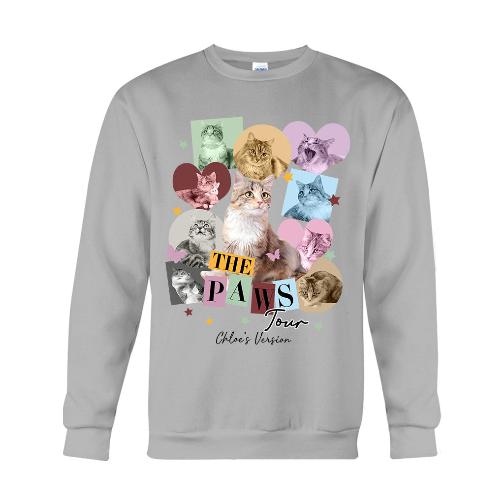 Die Paws Tour – Haustierversion – Personalisiertes Katzen-T-Shirt und Hoodie