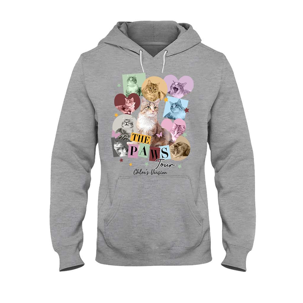 Die Paws Tour – Haustierversion – Personalisiertes Katzen-T-Shirt und Hoodie