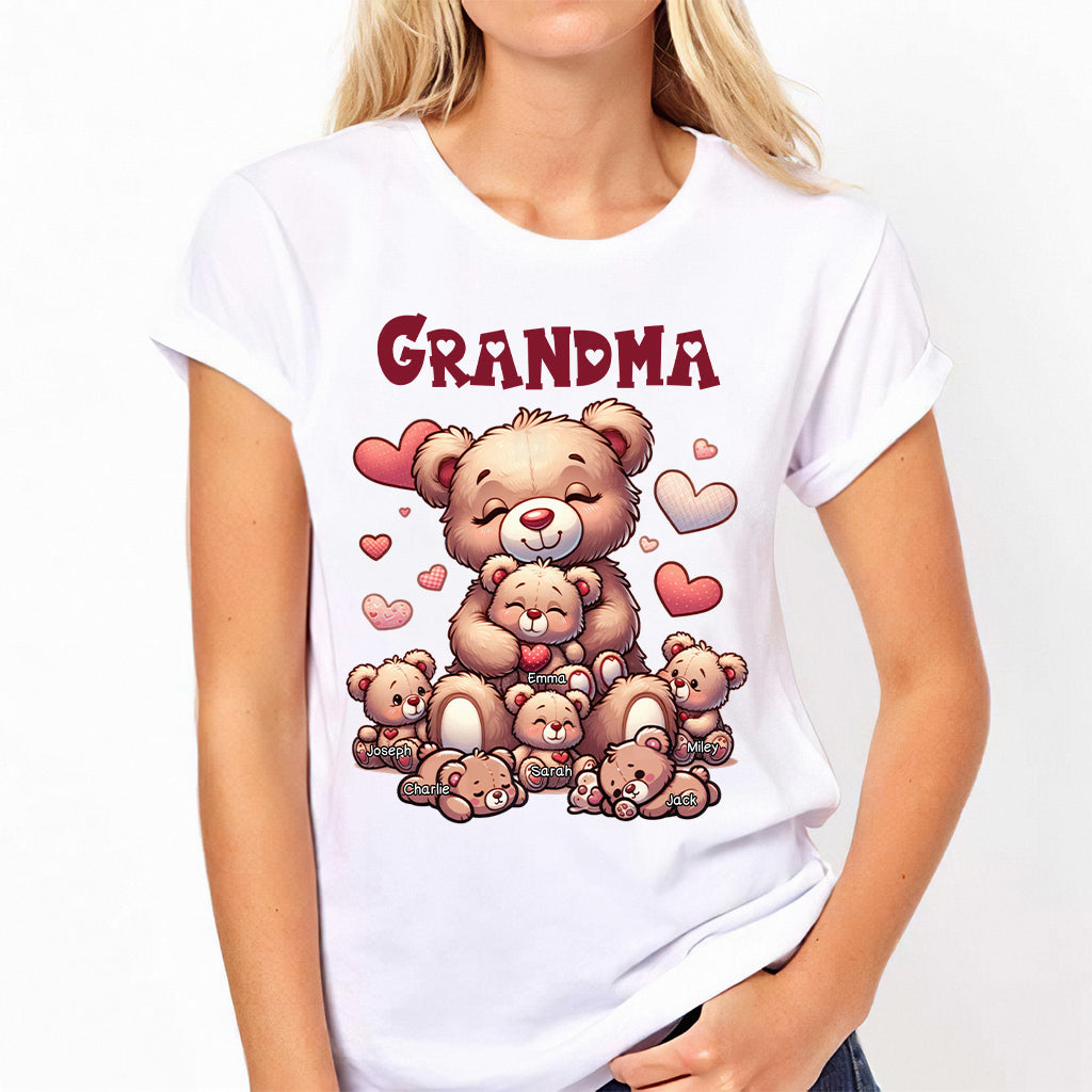 Grandma Bear - Personalized Grandma T-shirt And Hoodie