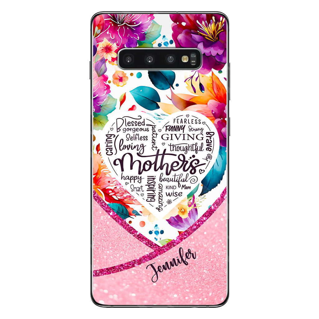 Mothers Is Beautiful Vibrant Floral - Personalized Mother Clear Phone Case
