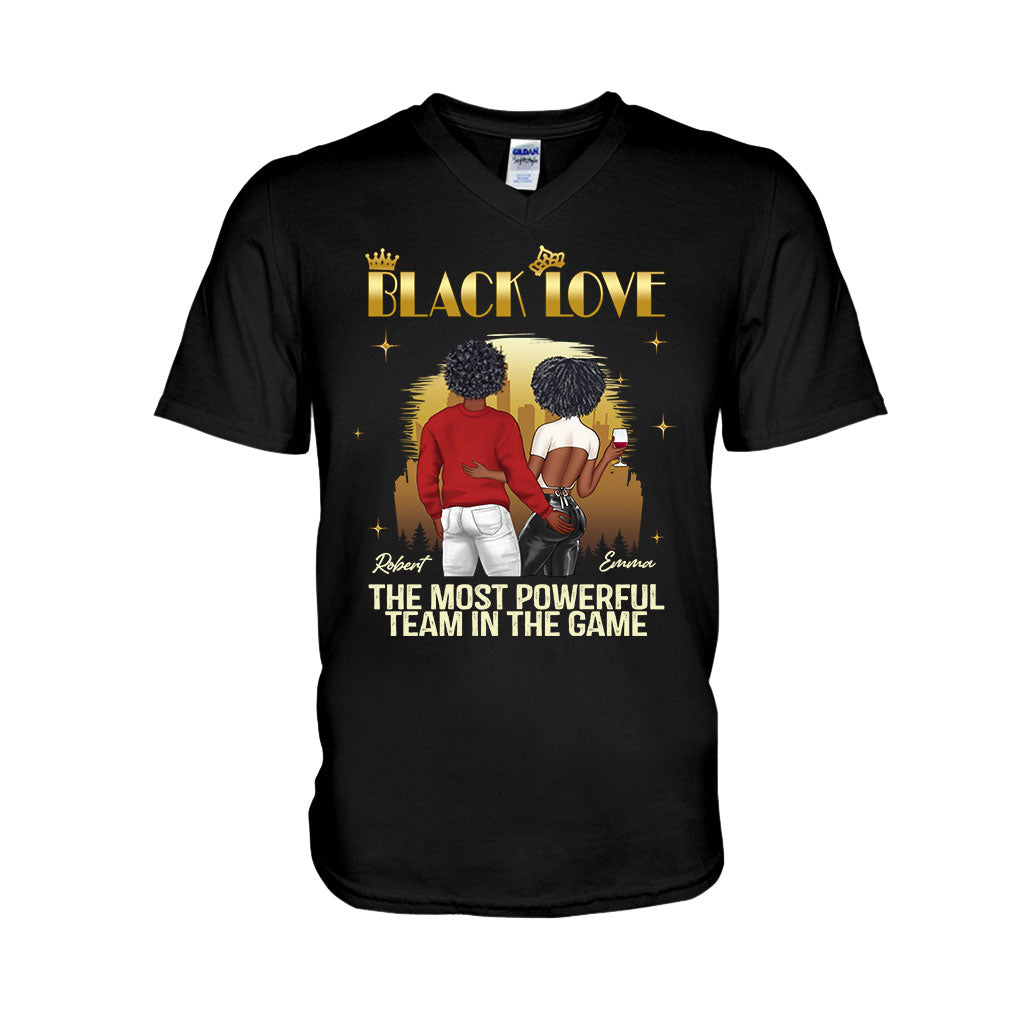 Black Love - Personalized Couple T-shirt And Hoodie