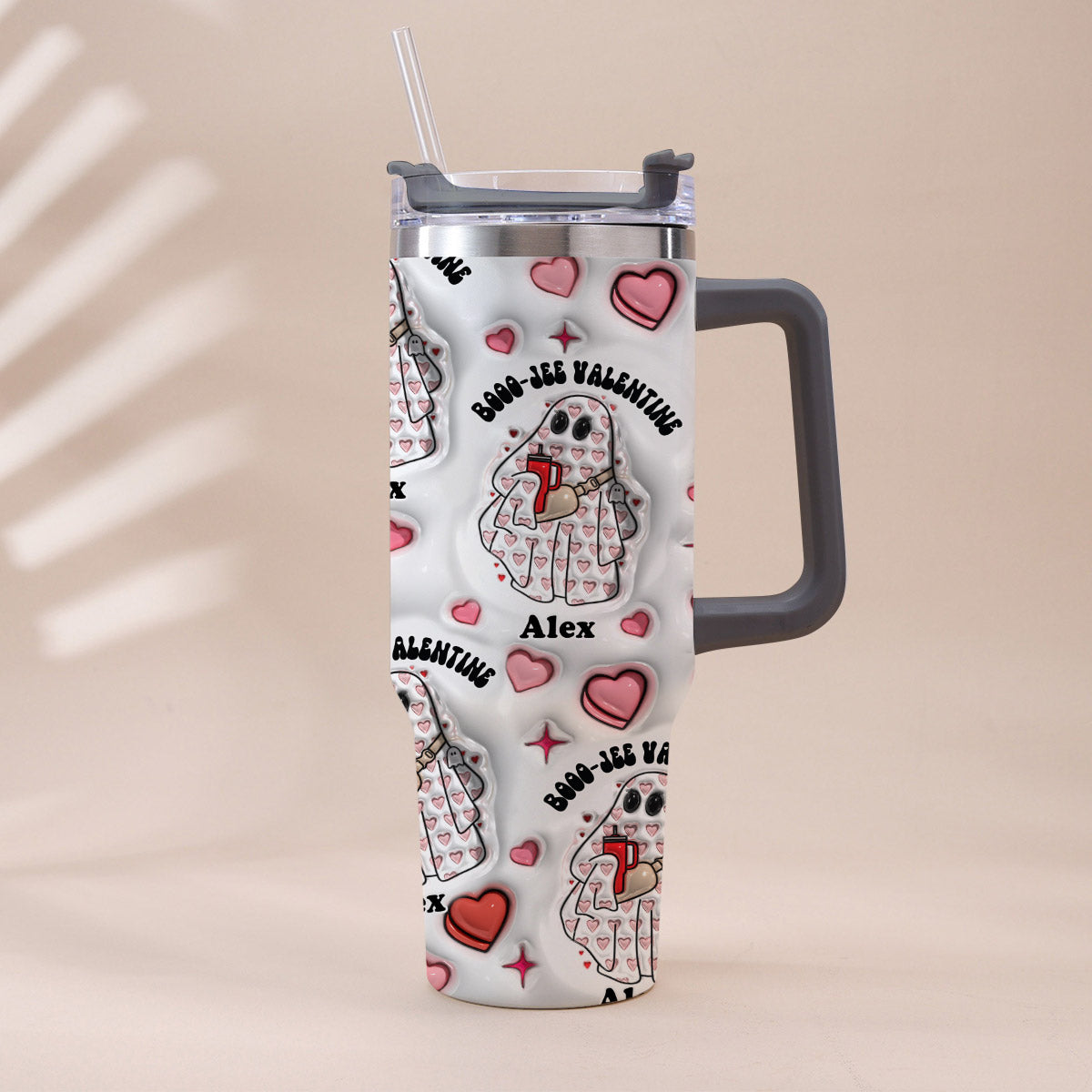 Gobelet isotherme personnalisé Boo Jee Valentine avec anse