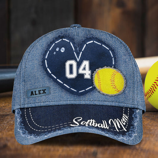 Softball Mom – Personalisierte Softball Classic Cap