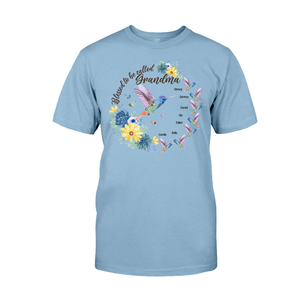 Gesegnet, Oma Nana Gigi genannt zu werden – Personalisiertes Oma-T-Shirt und Hoodie