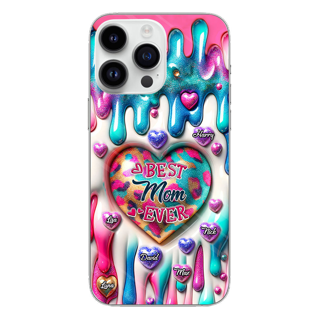 Best Mom Grandma Ever - Personalized Mother Clear Phone Case