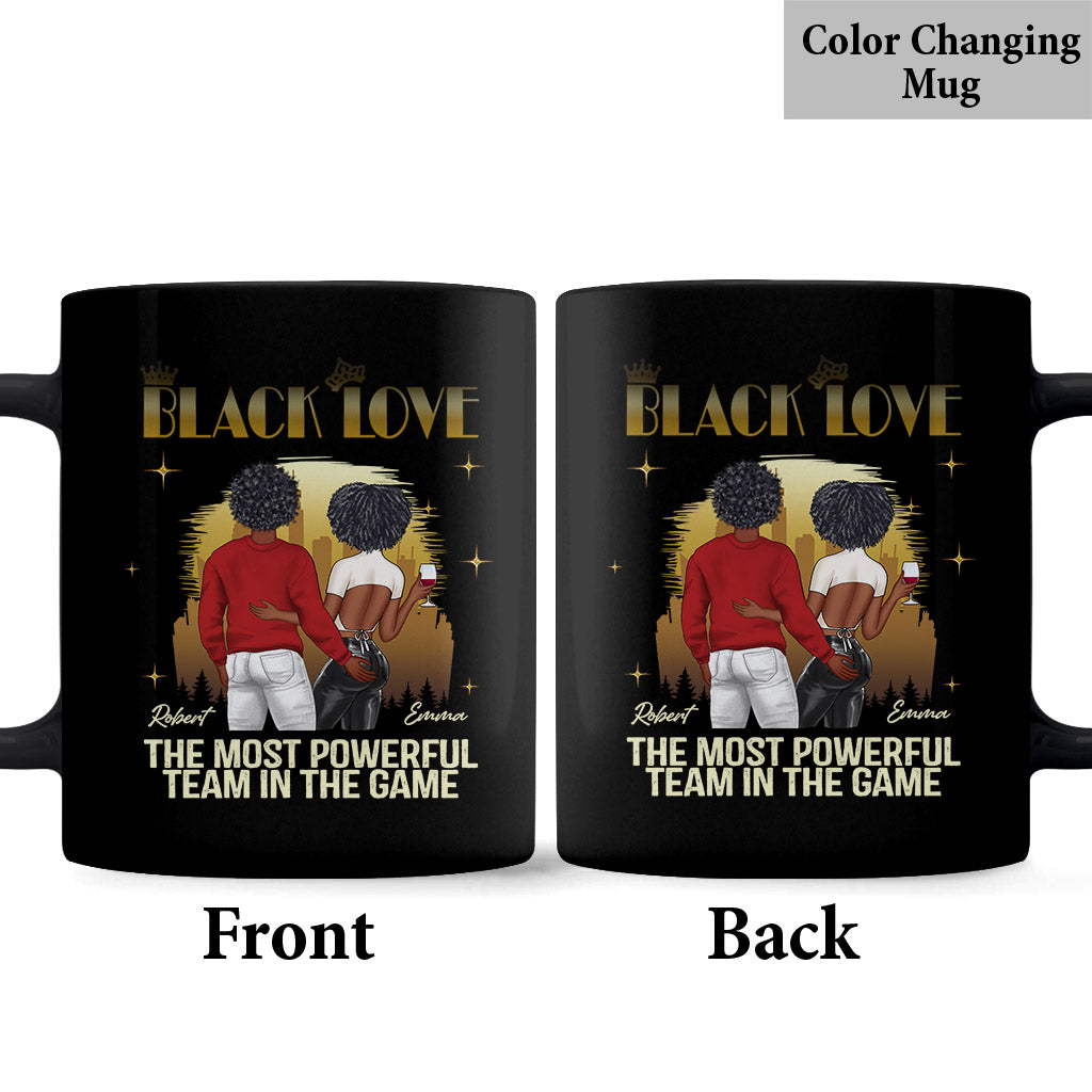 Black Love - Personalized Couple Mug