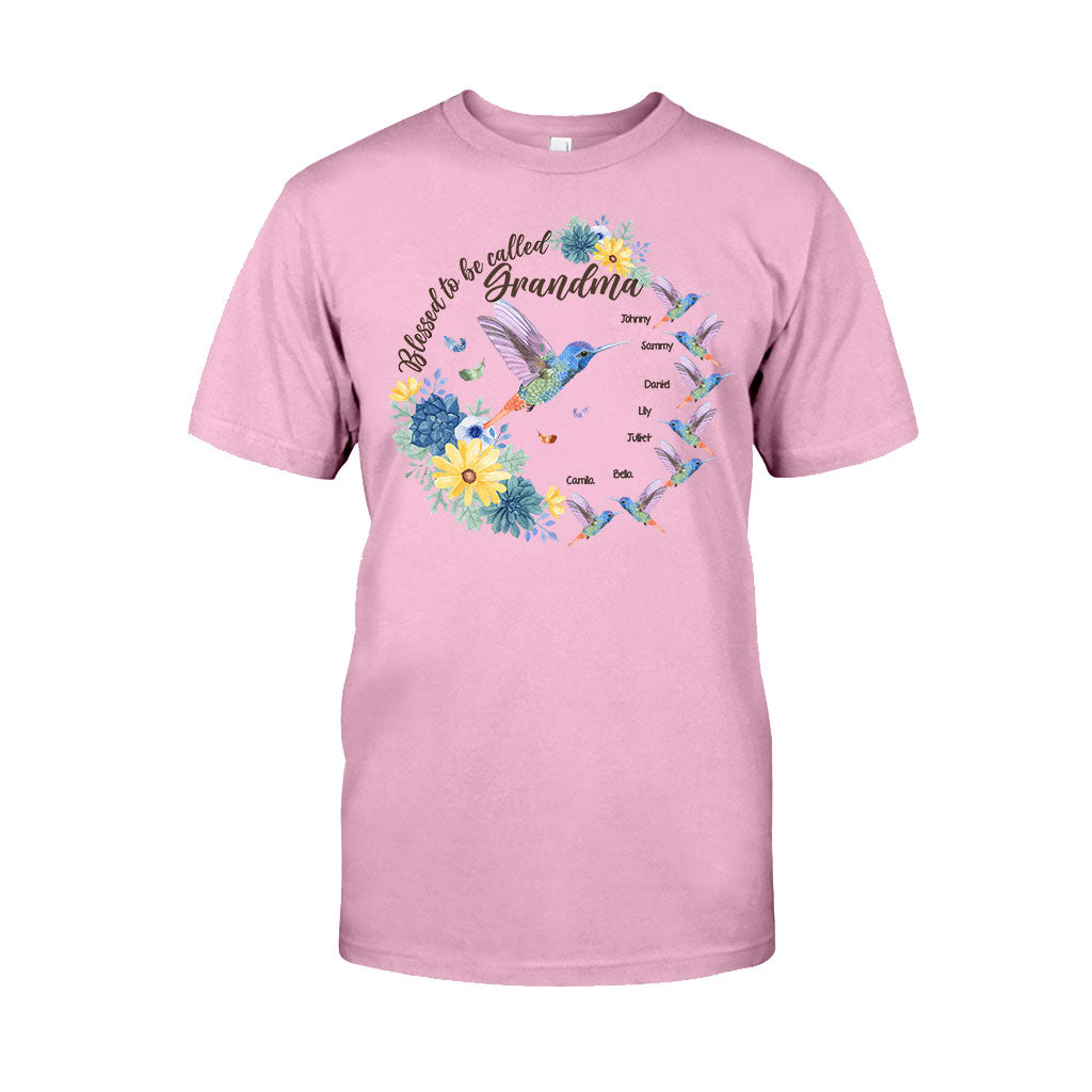Gesegnet, Oma Nana Gigi genannt zu werden – Personalisiertes Oma-T-Shirt und Hoodie