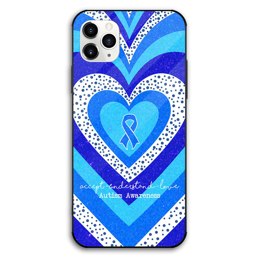 Accepter, comprendre, aimer - Coque de téléphone pour la sensibilisation à l'autisme