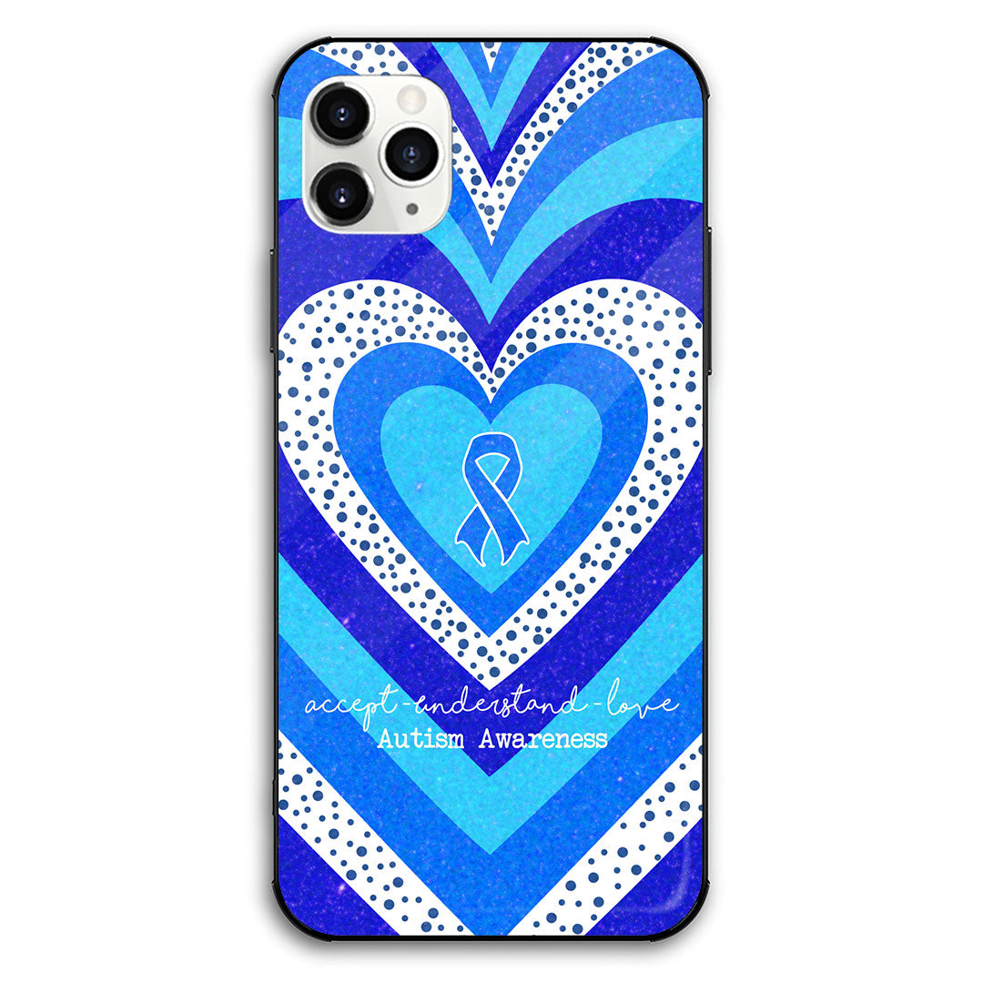 Accepter, comprendre, aimer - Coque de téléphone pour la sensibilisation à l'autisme