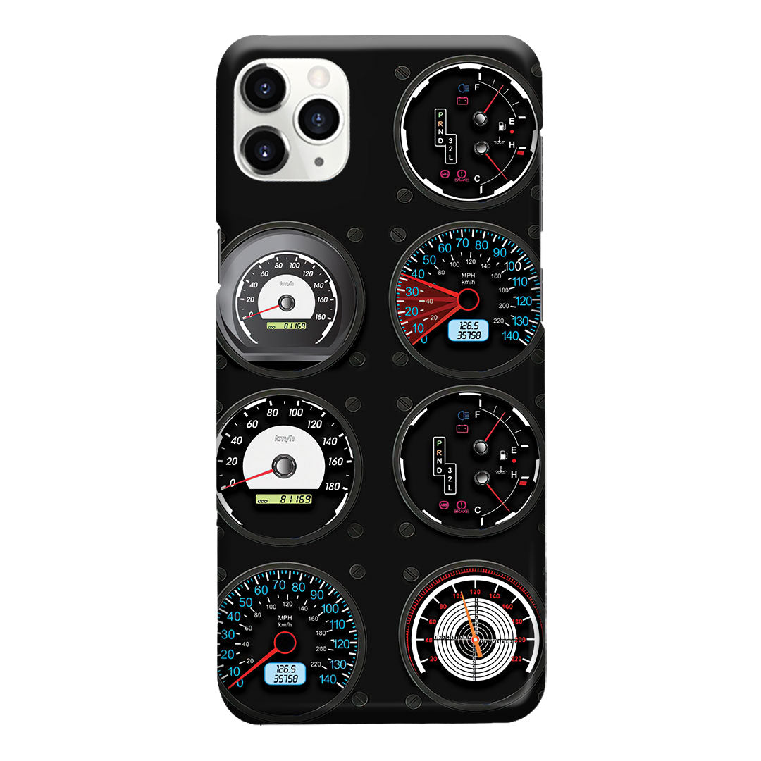 Compteurs de vitesse de voiture - Étui de téléphone de course