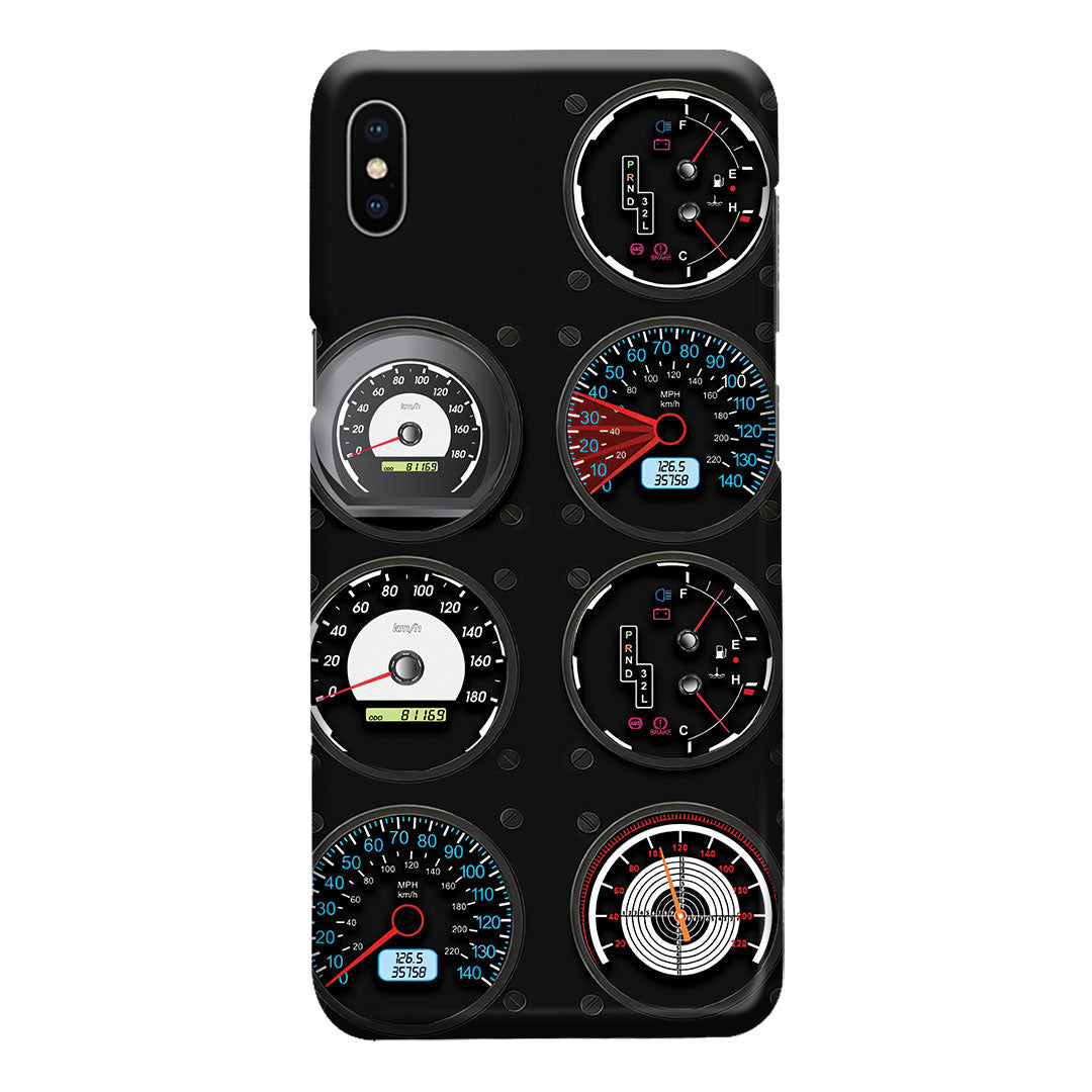 Compteurs de vitesse de voiture - Étui de téléphone de course
