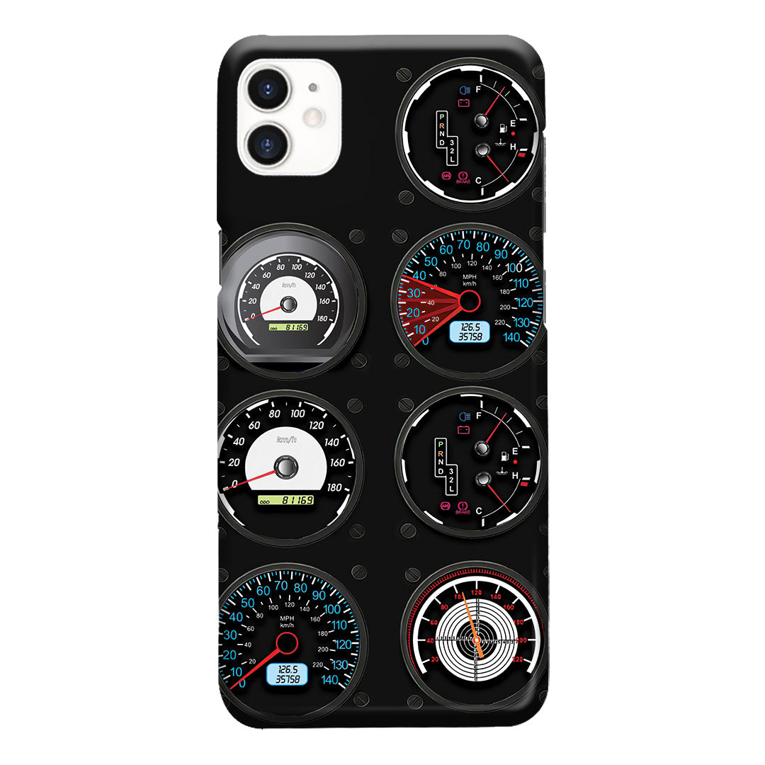 Compteurs de vitesse de voiture - Étui de téléphone de course