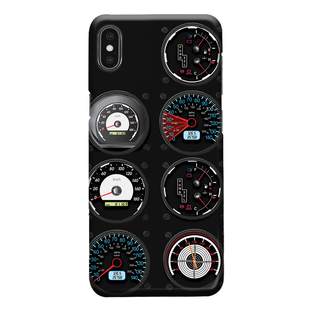 Compteurs de vitesse de voiture - Étui de téléphone de course