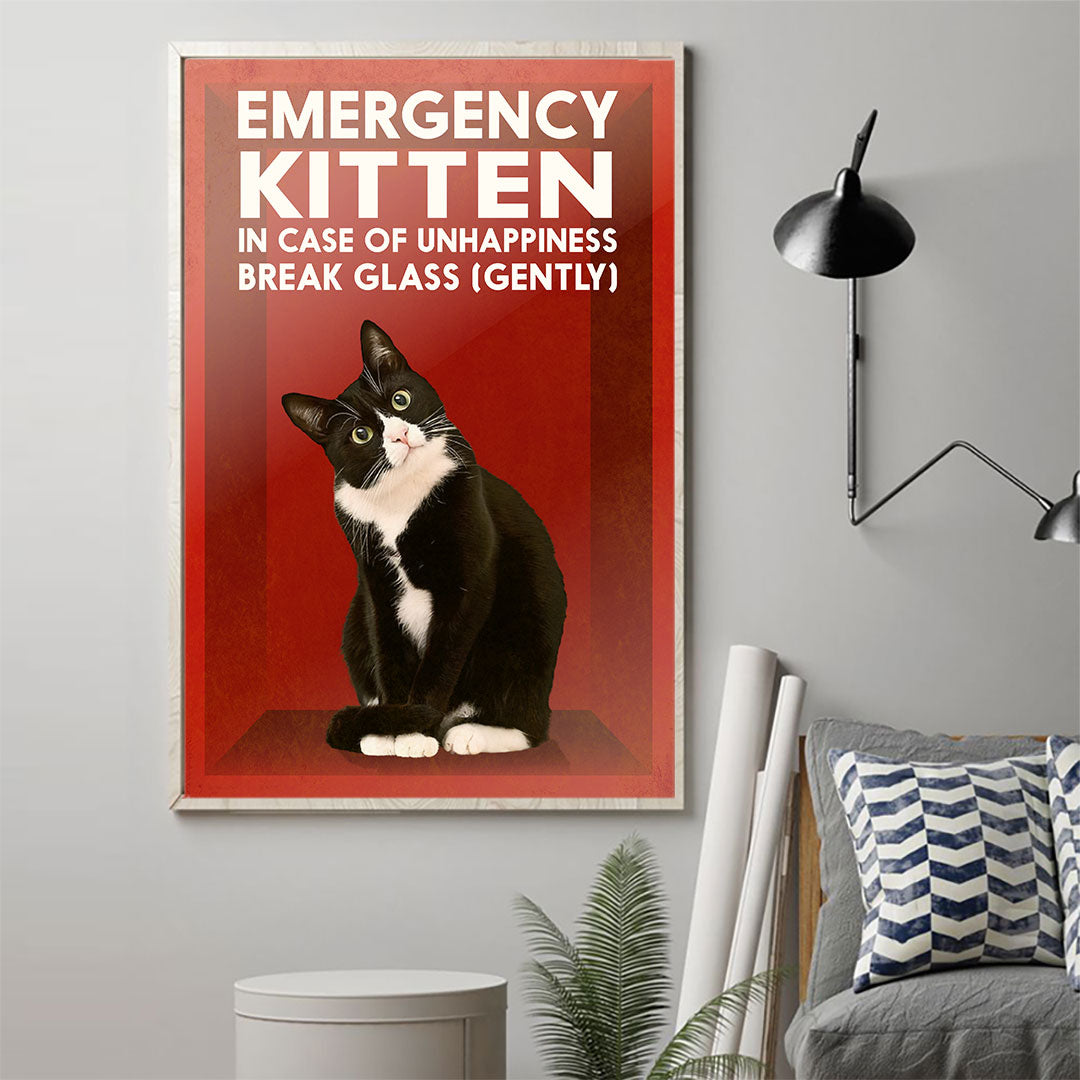Für den Notfall – Katzenposter