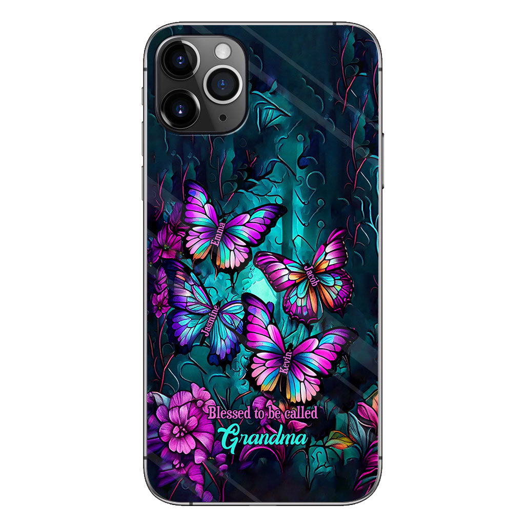 Grandma's Butterflies - Personalized Grandma Phone Case