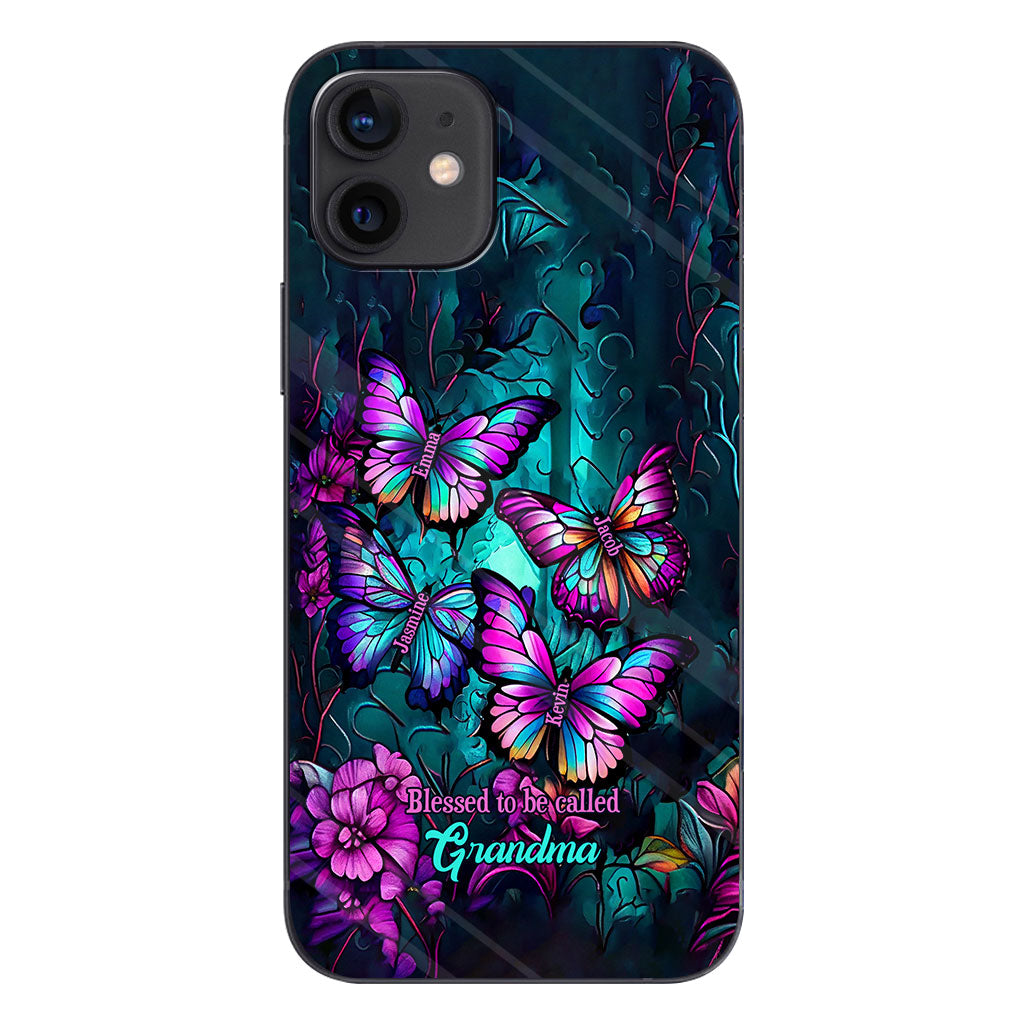 Grandma's Butterflies - Personalized Grandma Phone Case