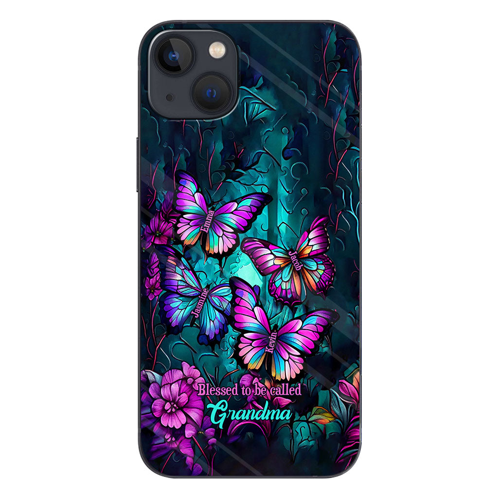 Grandma's Butterflies - Personalized Grandma Phone Case