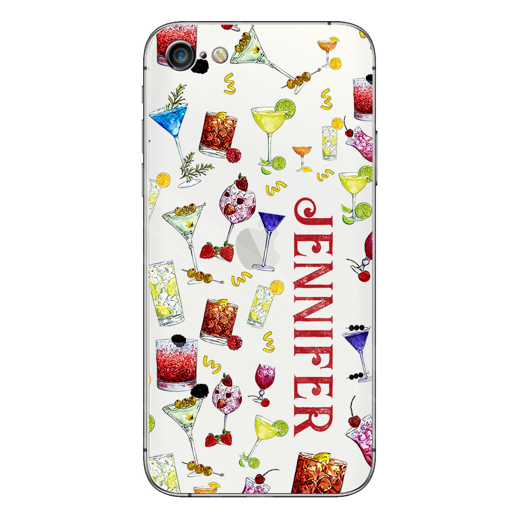 Sommerfeeling – Personalisierte transparente Cocktail-Handyhülle