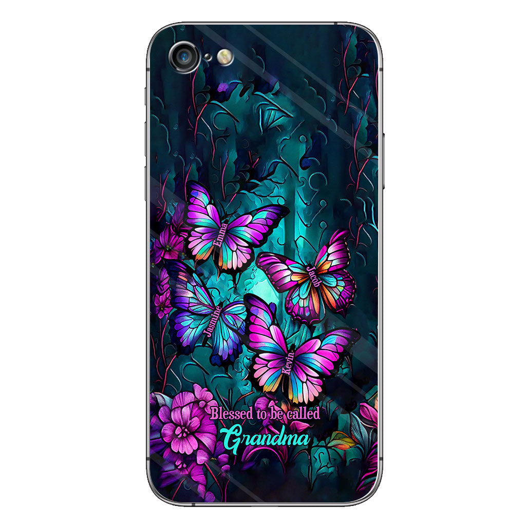 Grandma's Butterflies - Personalized Grandma Phone Case