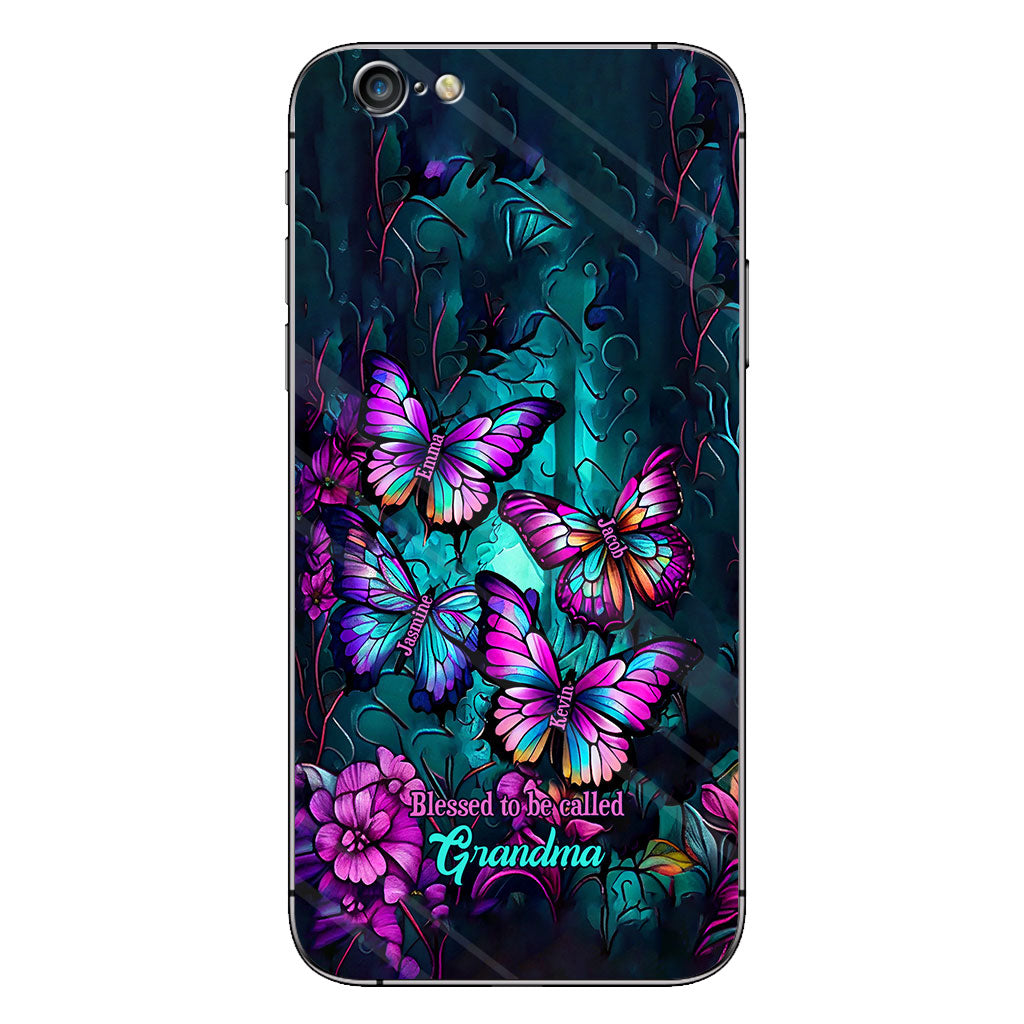 Grandma's Butterflies - Personalized Grandma Phone Case