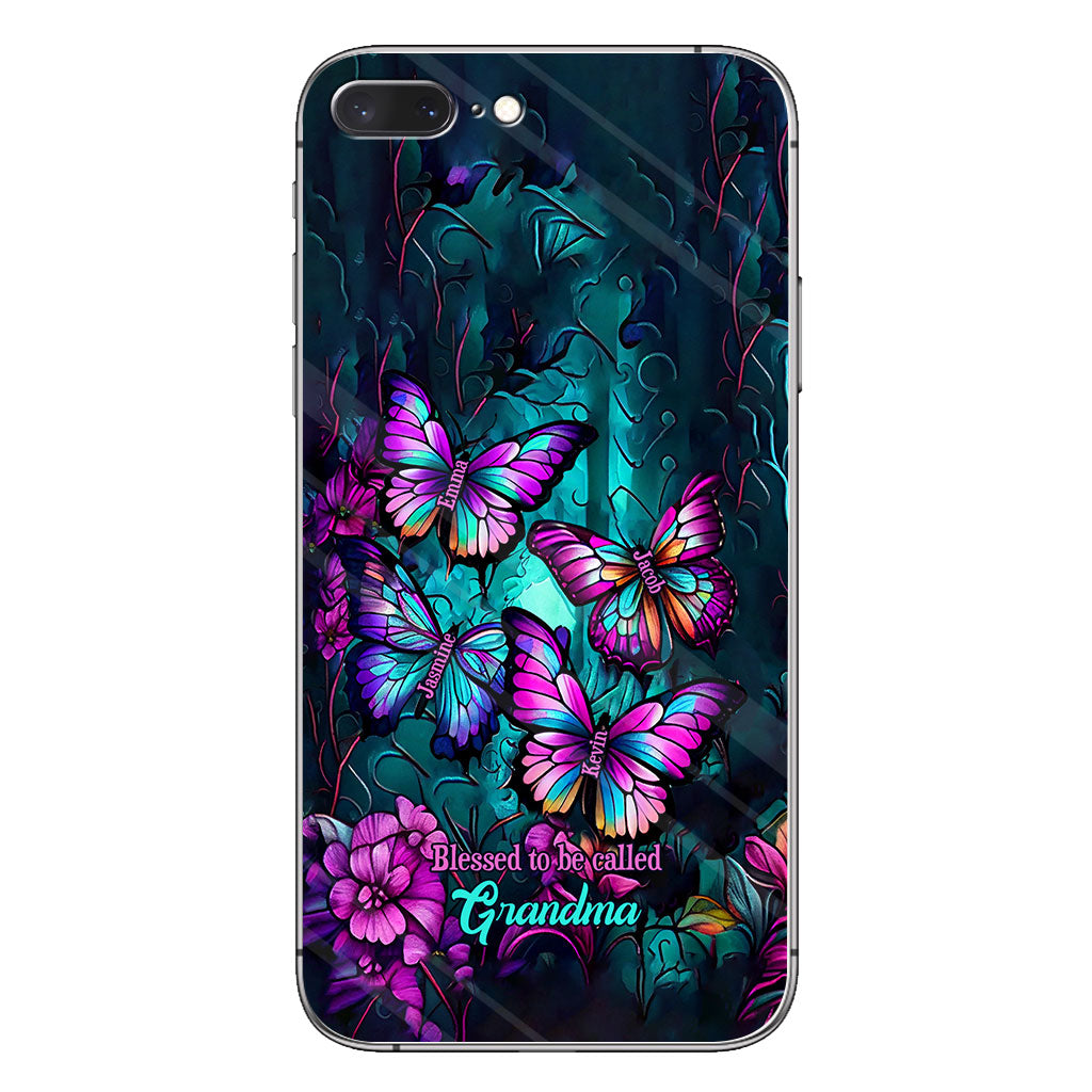 Grandma's Butterflies - Personalized Grandma Phone Case