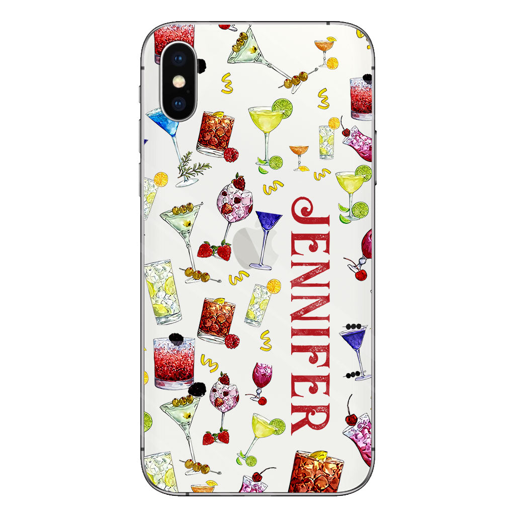Sommerfeeling – Personalisierte transparente Cocktail-Handyhülle