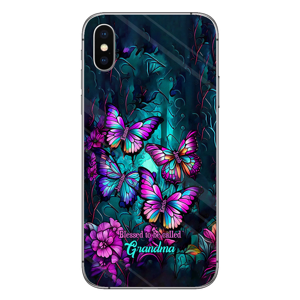 Grandma's Butterflies - Personalized Grandma Phone Case