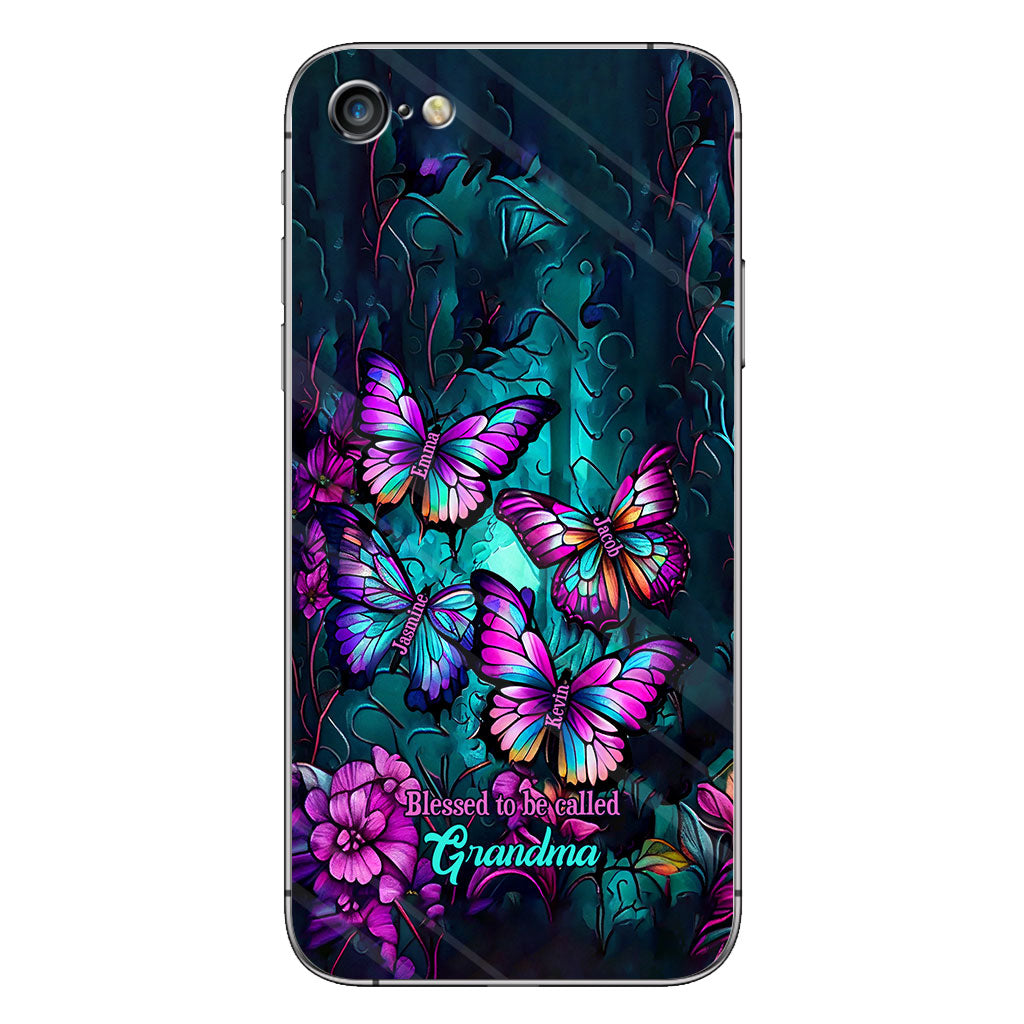 Grandma's Butterflies - Personalized Grandma Phone Case