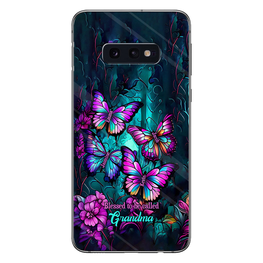 Grandma's Butterflies - Personalized Grandma Phone Case