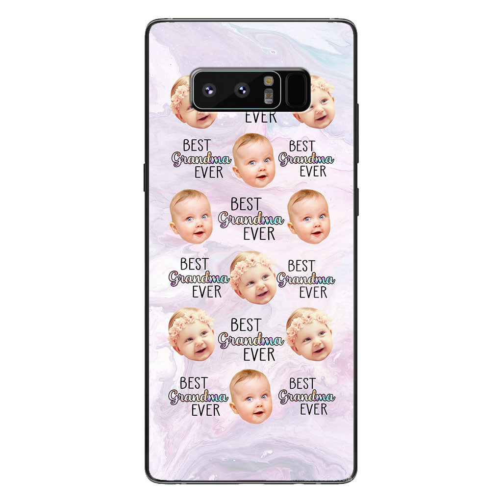 Meilleure grand-mère du monde - Cadeau pour grand-mère, maman, tante - Coque de téléphone transparente personnalisée