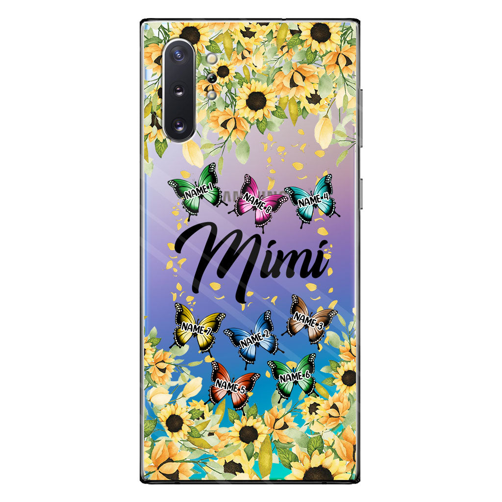 We Love You - Personalized Grandma Clear Phone Case