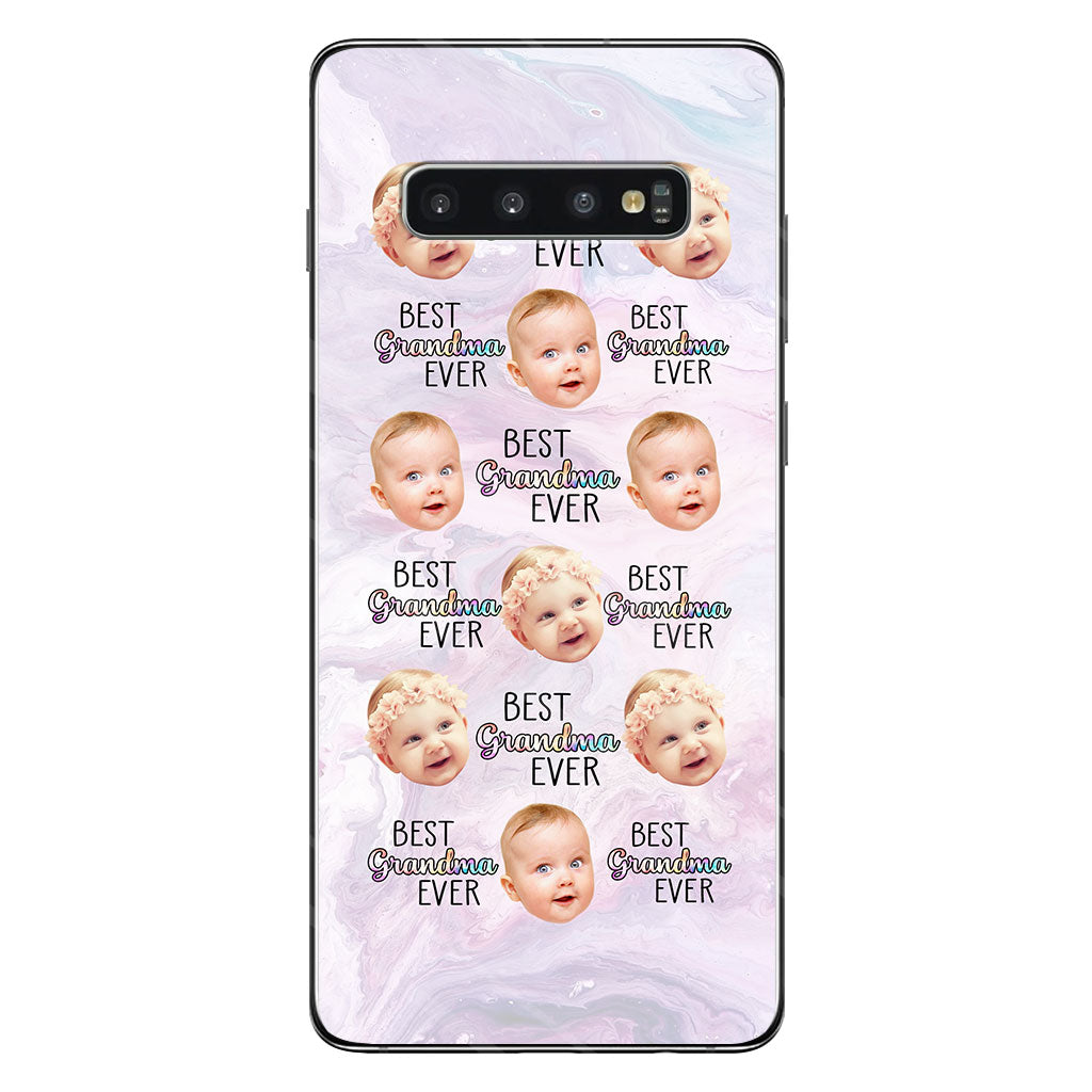 Meilleure grand-mère du monde - Cadeau pour grand-mère, maman, tante - Coque de téléphone transparente personnalisée
